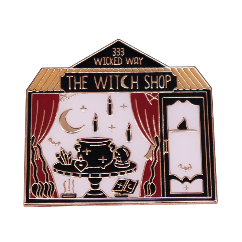Vintage Collectibles Store - Hochwertige Magic-Emaille-Broschen, Magic-Store-Abzeichen, Broschen für Anime-Fans,