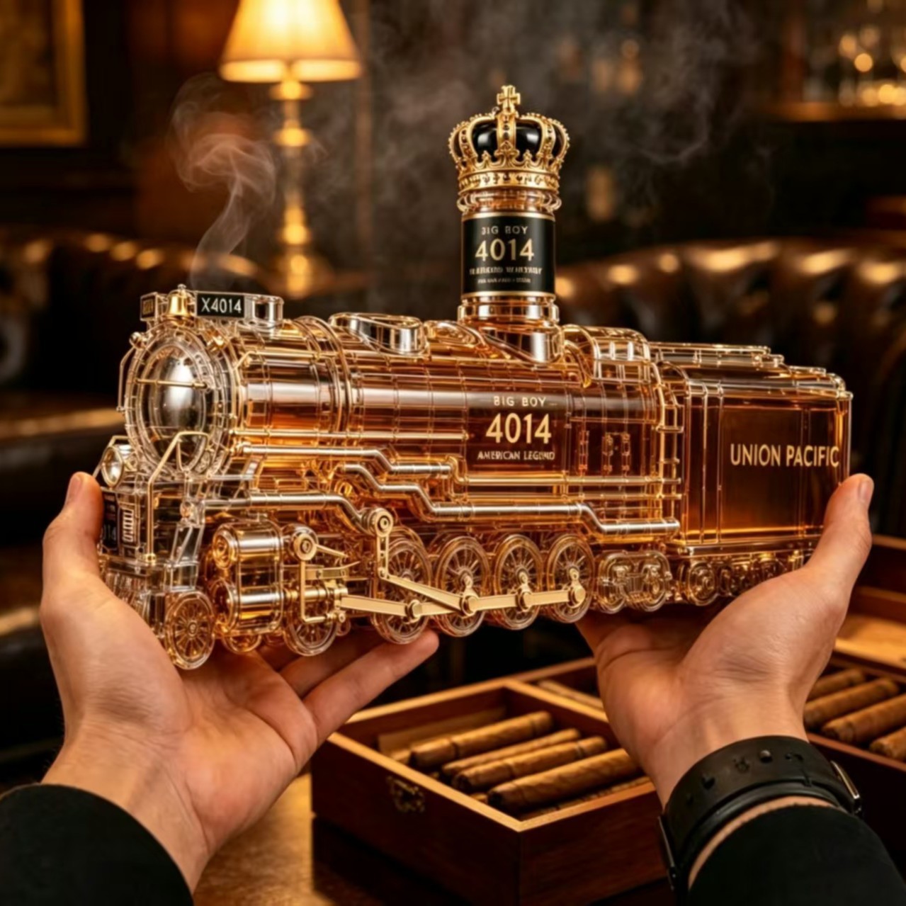 Vintage Collectible Liquor Bottles - Vintage-Dampfzug-Whiskey-Dekanter Big Boy 4014 Union Pacific