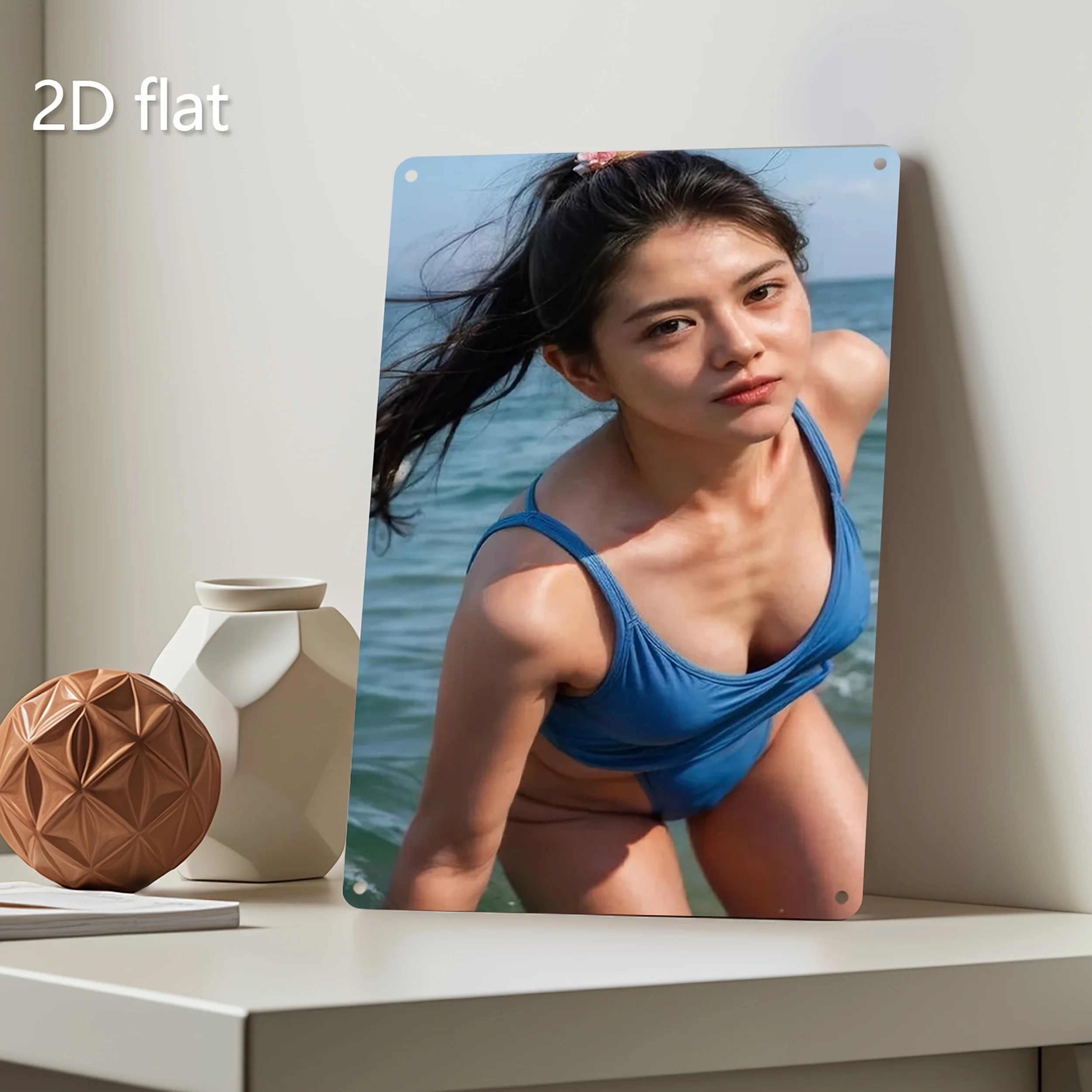 2D-Metallschild, Bikini-Pool-P – Vintage Collectible Plates Bewertung und Preis