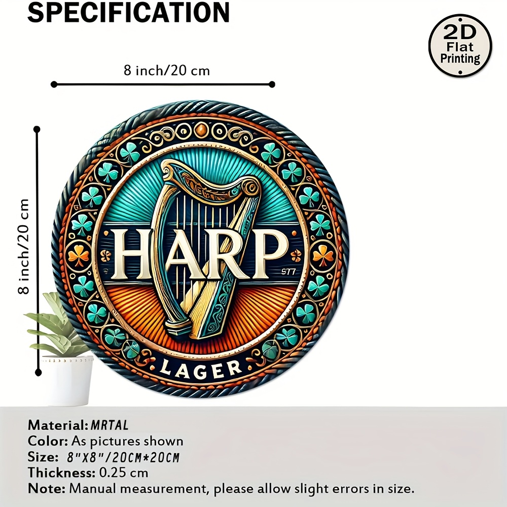 1 Stück 2D-Flachdruck, „Harp L – Vintage Collectible Plates Bewertung und Preis